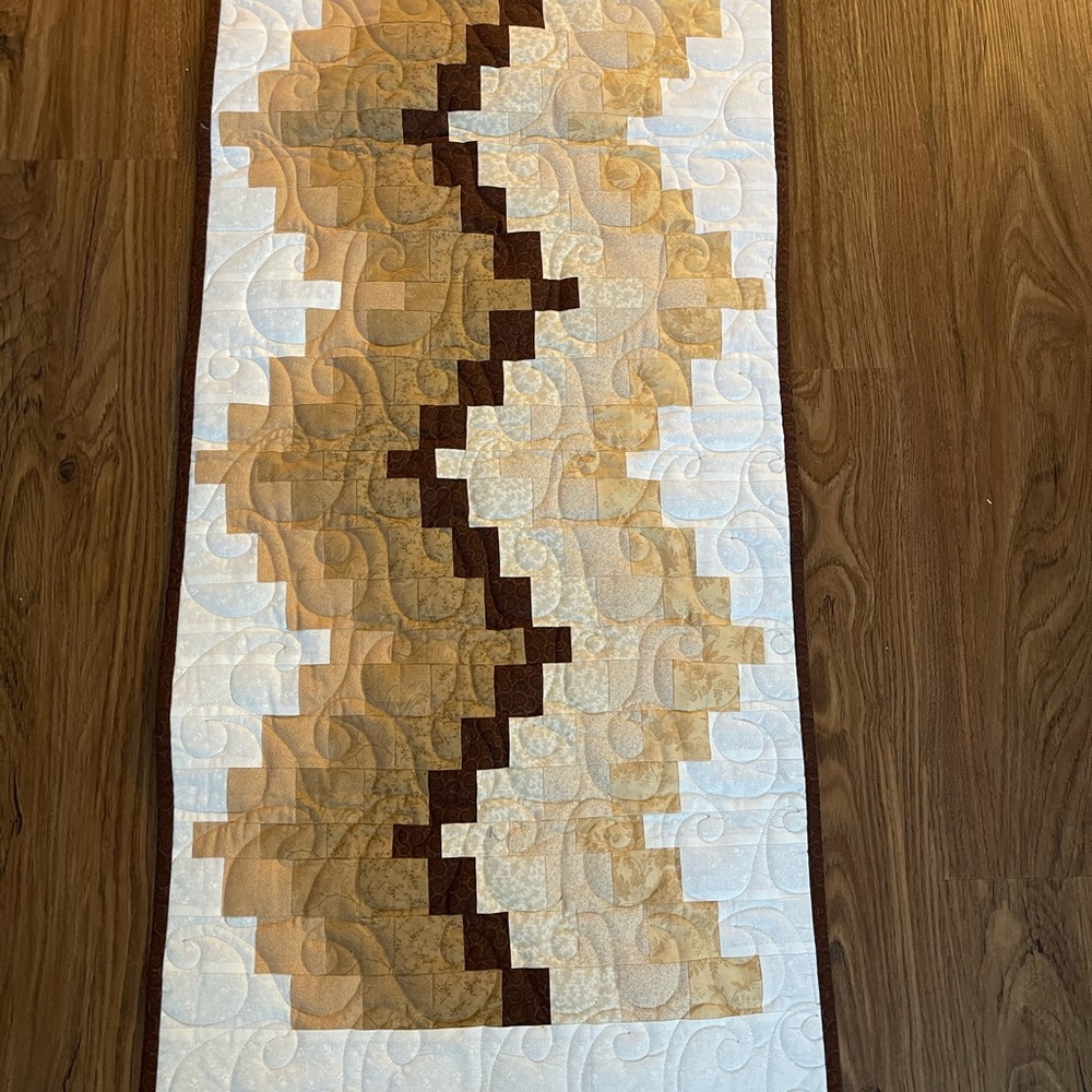 Bargello Quilted Table Runner